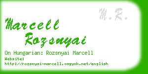 marcell rozsnyai business card